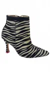 Claire Flowers Women's Stevie Booties In Zebra In Multi