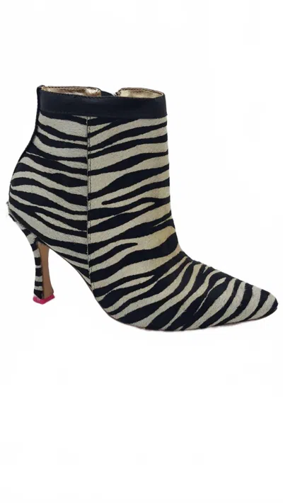 Claire Flowers Women's Stevie Booties In Zebra In Multi