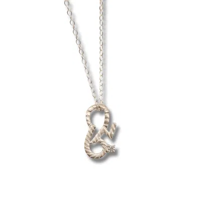 Claire Hill Designs Women's Brave Silver Shorthand Charm Necklace