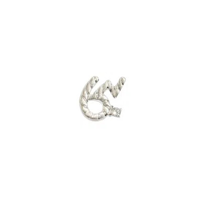 Claire Hill Designs Women's Brave Silver Shorthand Stud Earring