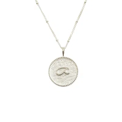 Claire Hill Designs Women's Fuck Silver Shorthand Coin Necklace