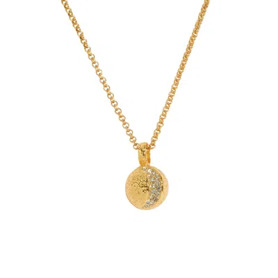 Claire Hill Designs Women's Gold Moon Charm Necklace