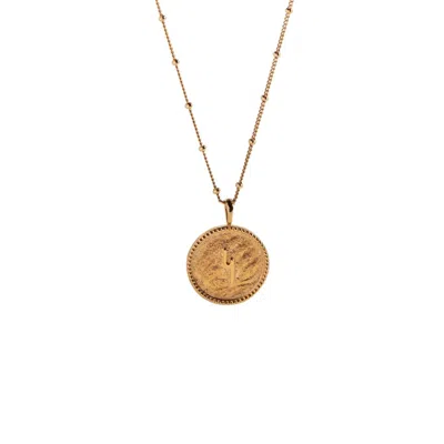 Claire Hill Designs Women's Hope Gold Coin Shorthand Necklace