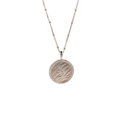 Claire Hill Designs Women's Hope Silver Coin Necklace In Metallic