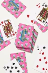 Clairebella Maya Monogrammed Playing Cards In Multi