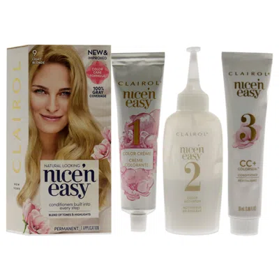 Clairol Nice N Easy Permanent Color - 9 Light Blonde By  For Unisex - 1 Application Hair Color