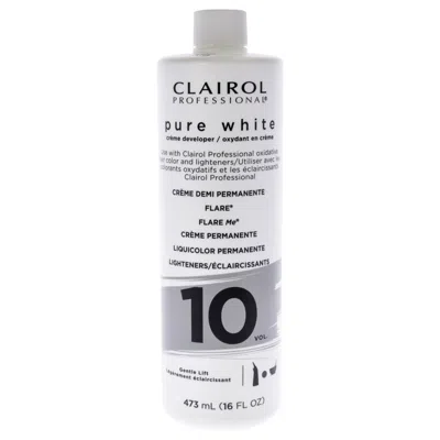 Clairol Pure White 10 Volume Creme Developer By  For Unisex - 16 oz Lightener