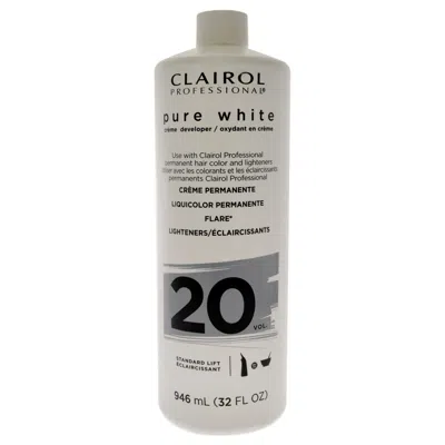 Clairol Pure White 20 Volume Creme Developer By  For Unisex - 32 oz Lightener