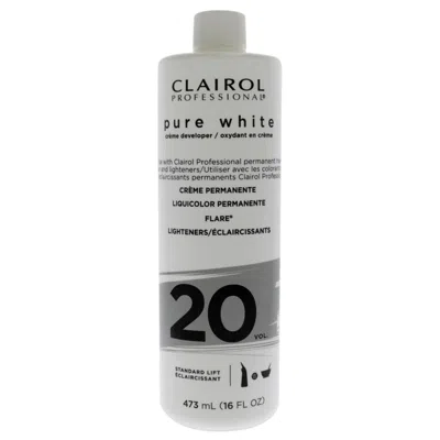 Clairol Pure White 20 Volume Creme Developer By  For Unisex - 16 oz Lightener