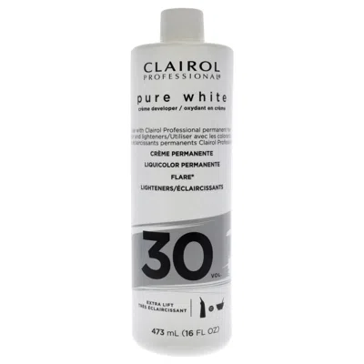 Clairol Pure White 30 Volume Creme Developer By  For Unisex - 16 oz Lightener