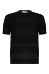 Claq Mesh-panelled Short-sleeve T-shirt In Black