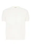 Claq Short-sleeve Knit T-shirt In White