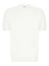 Claq Short-sleeve Knit T-shirt In White