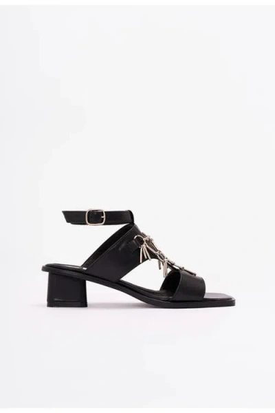 Clara Barcelo Not Today Sandal In Black