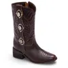 Clara Barcelo Women's Serendipity Leather Boot - Brown In Brown