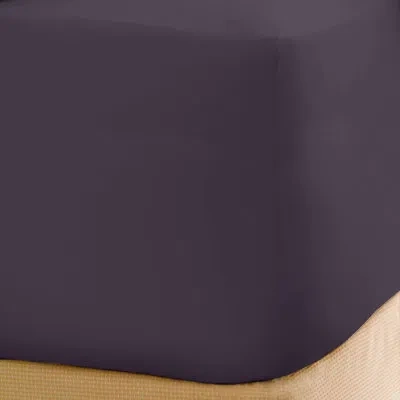 Clara Clark Fitted Sheet In Eggplant