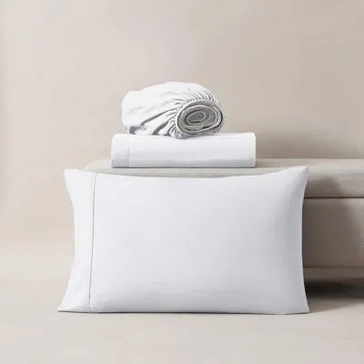 Clara Clark Hotel Collection Soft Breathable Bed Sheet Set With Deep Pocket Fitted Sheet In White
