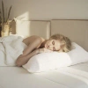 Clara Clark Plush Adjustable Shredded Memory Foam Support Bed Pillow In White