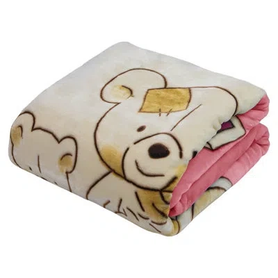 Clara Clark Polyester Baby Blanket In Light Pink