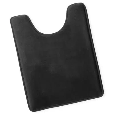 Clara Clark Ultra Soft And Absorbent Memory Foam Contour Mat With Non-slip Backing In Black