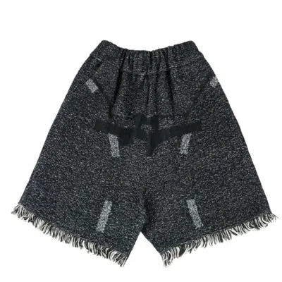 Clara Son Men's Black / Grey / Neutrals Reminiscence Tapestry Shorts - Charcoal