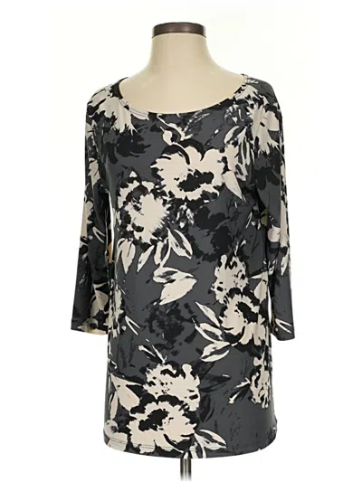 Pre-owned Clara Sun Woo 3/4 Sleeve Blouse In Gray