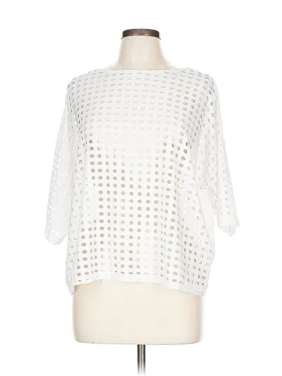 Pre-owned Clara Sun Woo 3/4 Sleeve T-shirt In White