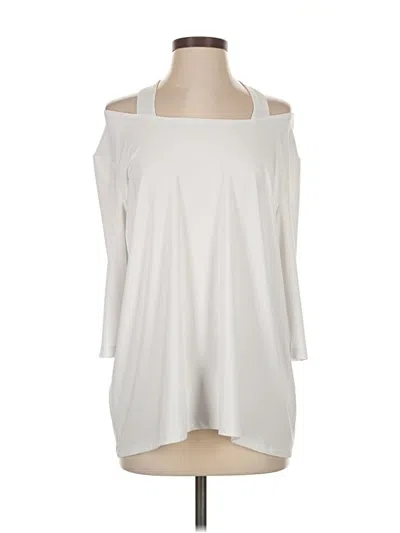 Pre-owned Clara Sun Woo 3/4 Sleeve T-shirt In White