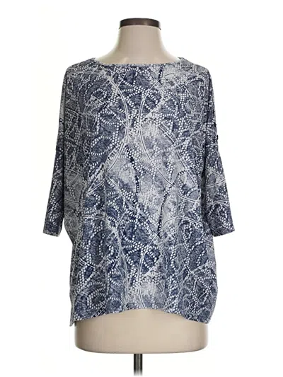 Pre-owned Clara Sun Woo 3/4 Sleeve T-shirt In Blue