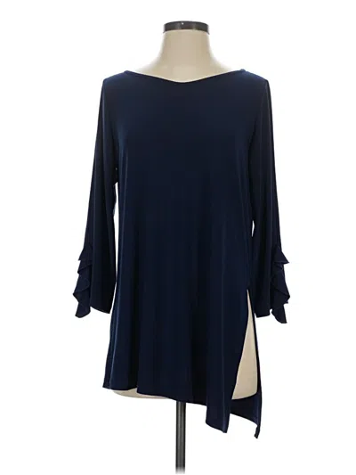 Pre-owned Clara Sun Woo 3/4 Sleeve T-shirt In Blue