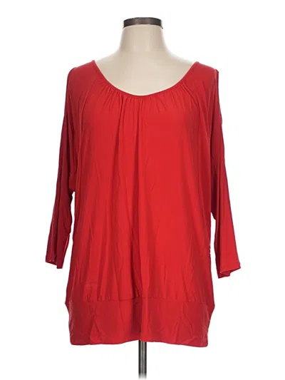 Pre-owned Clara Sun Woo 3/4 Sleeve T-shirt In Red
