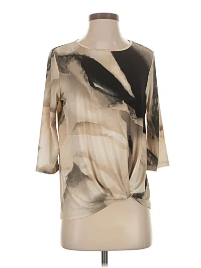 Pre-owned Clara Sun Woo 3/4 Sleeve T-shirt In Tan