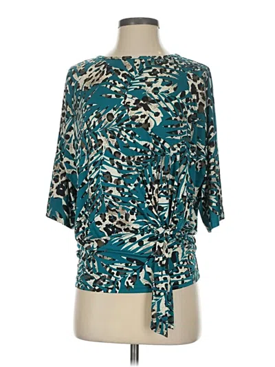 Pre-owned Clara Sun Woo 3/4 Sleeve T-shirt In Teal