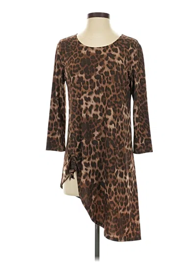 Pre-owned Clara Sun Woo Casual Dress In Brown