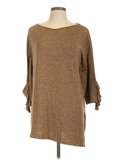 Pre-owned Clara Sun Woo Casual Dress In Brown