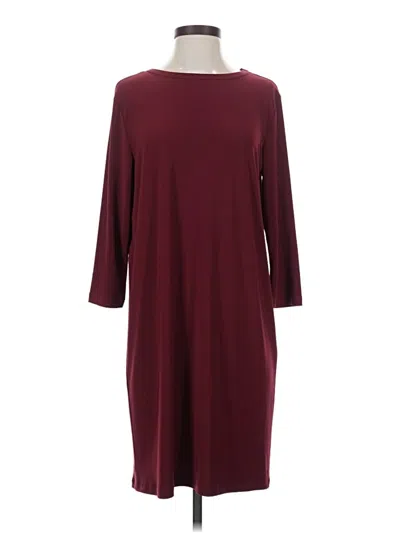 Pre-owned Clara Sun Woo Casual Dress In Burgundy
