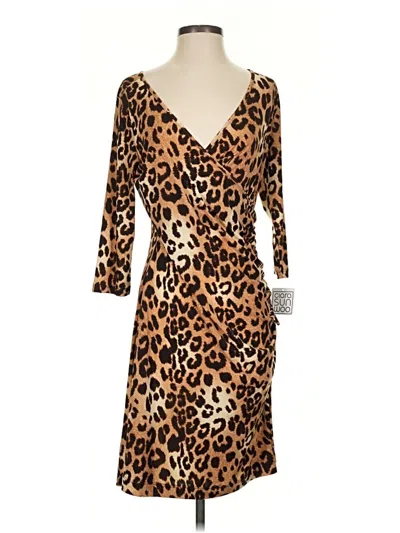 Pre-owned Clara Sun Woo Cocktail Dress In Brown
