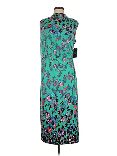 Pre-owned Clara Sun Woo Cocktail Dress In Teal
