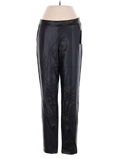 Clara Sun Woo Faux Leather Pants In Black