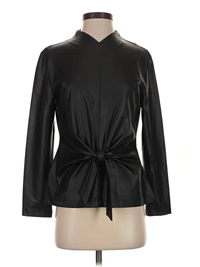 Pre-owned Clara Sun Woo Long Sleeve Blouse In Black
