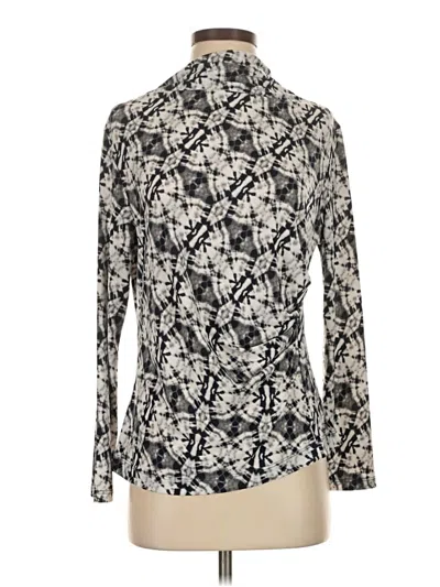 Pre-owned Clara Sun Woo Long Sleeve Blouse In Gray