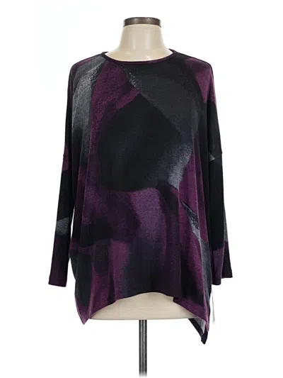 Pre-owned Clara Sun Woo Long Sleeve Blouse In Purple