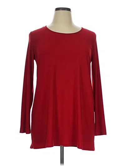 Pre-owned Clara Sun Woo Long Sleeve T-shirt In Red