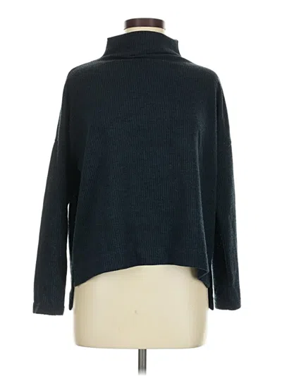 Pre-owned Clara Sun Woo Long Sleeve Turtleneck In Teal