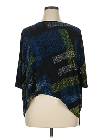 Pre-owned Clara Sun Woo Short Sleeve Blouse In Blue