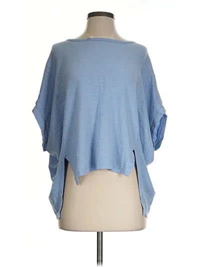 Pre-owned Clara Sun Woo Short Sleeve Top Blue Boatneck Tops