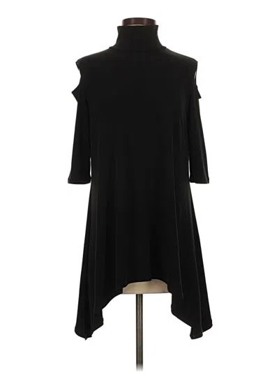 Pre-owned Clara Sun Woo Short Sleeve Turtleneck In Black