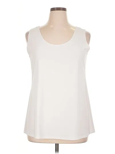 Pre-owned Clara Sun Woo Sleeveless Blouse In Ivory