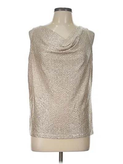 Pre-owned Clara Sun Woo Sleeveless Blouse In Silver