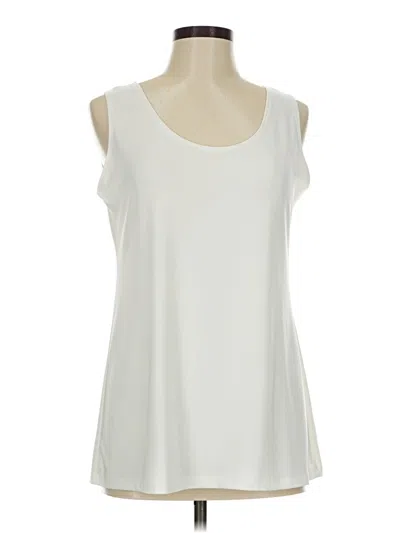 Pre-owned Clara Sun Woo Sleeveless Blouse In White
